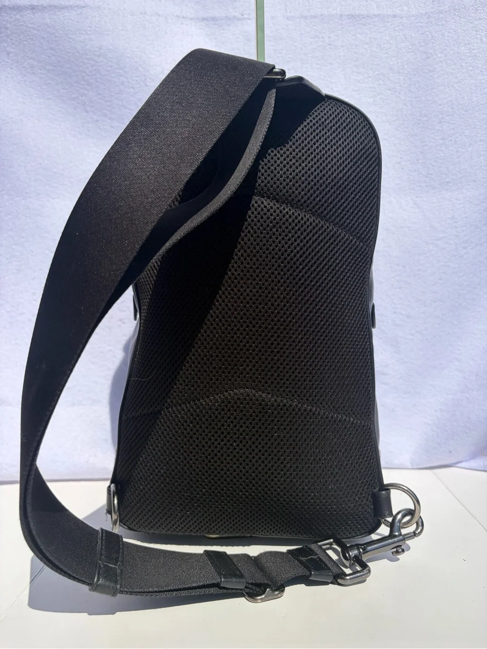Coach Graham Pack in Smooth Black Leather (Style C2931)